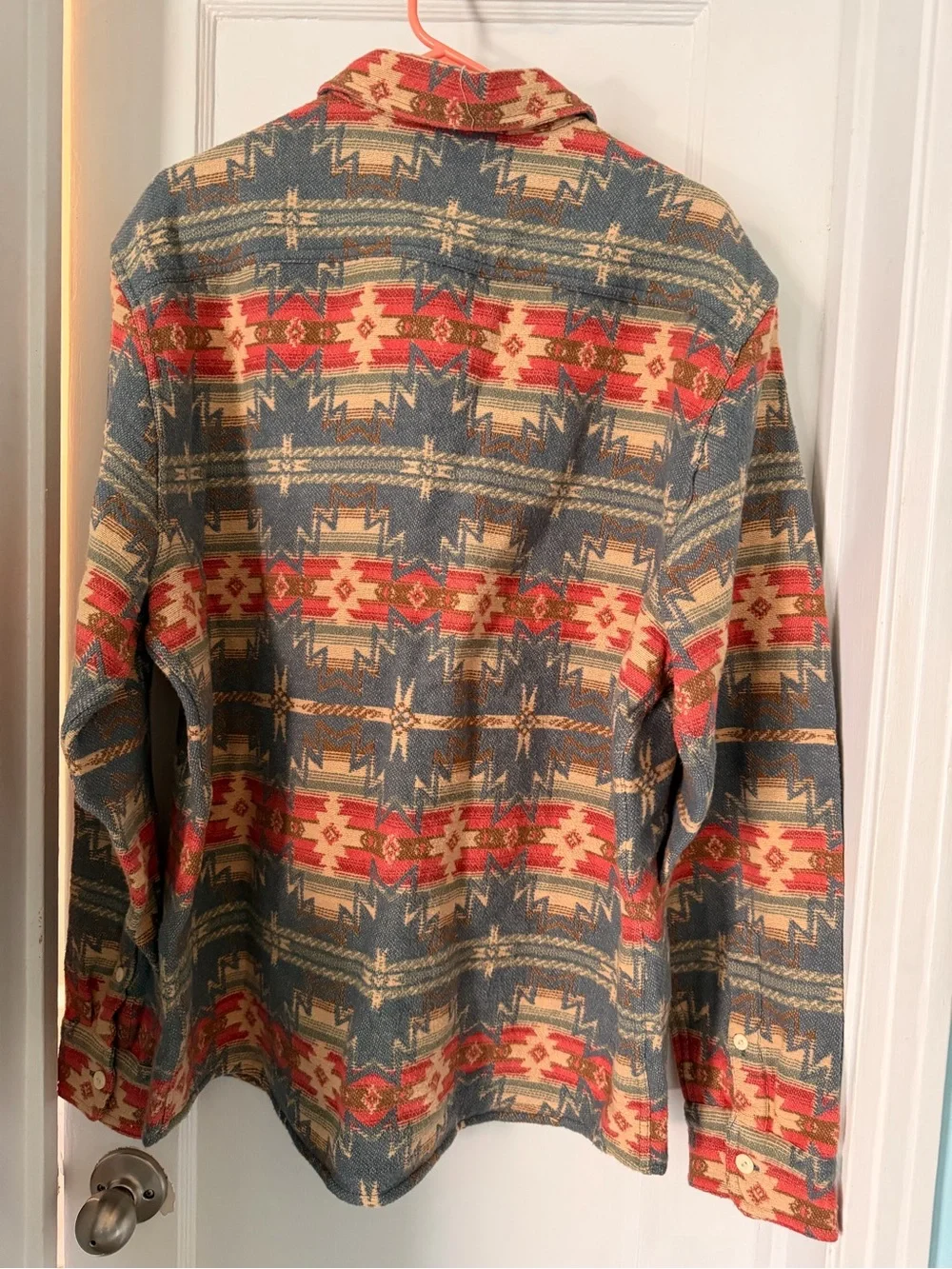 Faherty Multi-Color Patterned Lightweight Shacket NWT XL